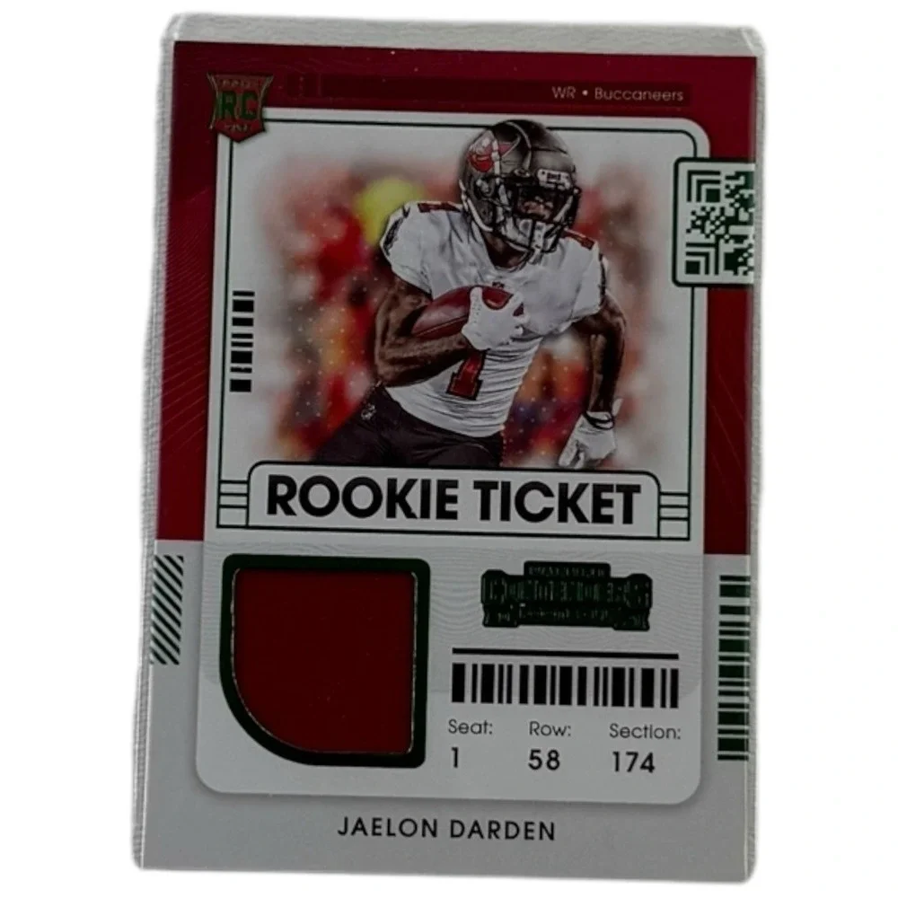 2021 Panini Contenders Rookie Ticket Swatches Jaelon Darden‎ RC #RTS-JDA